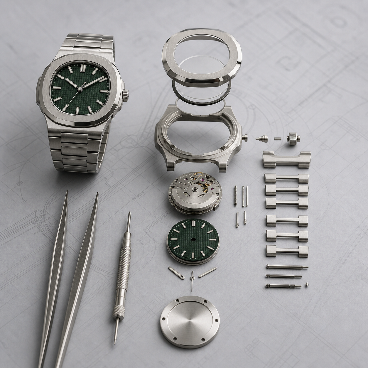 Architecture 39 Kit — Forest Green