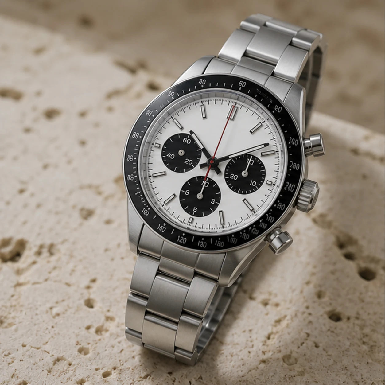 Vue studio de Apex 40 Chronograph Kit Panda
