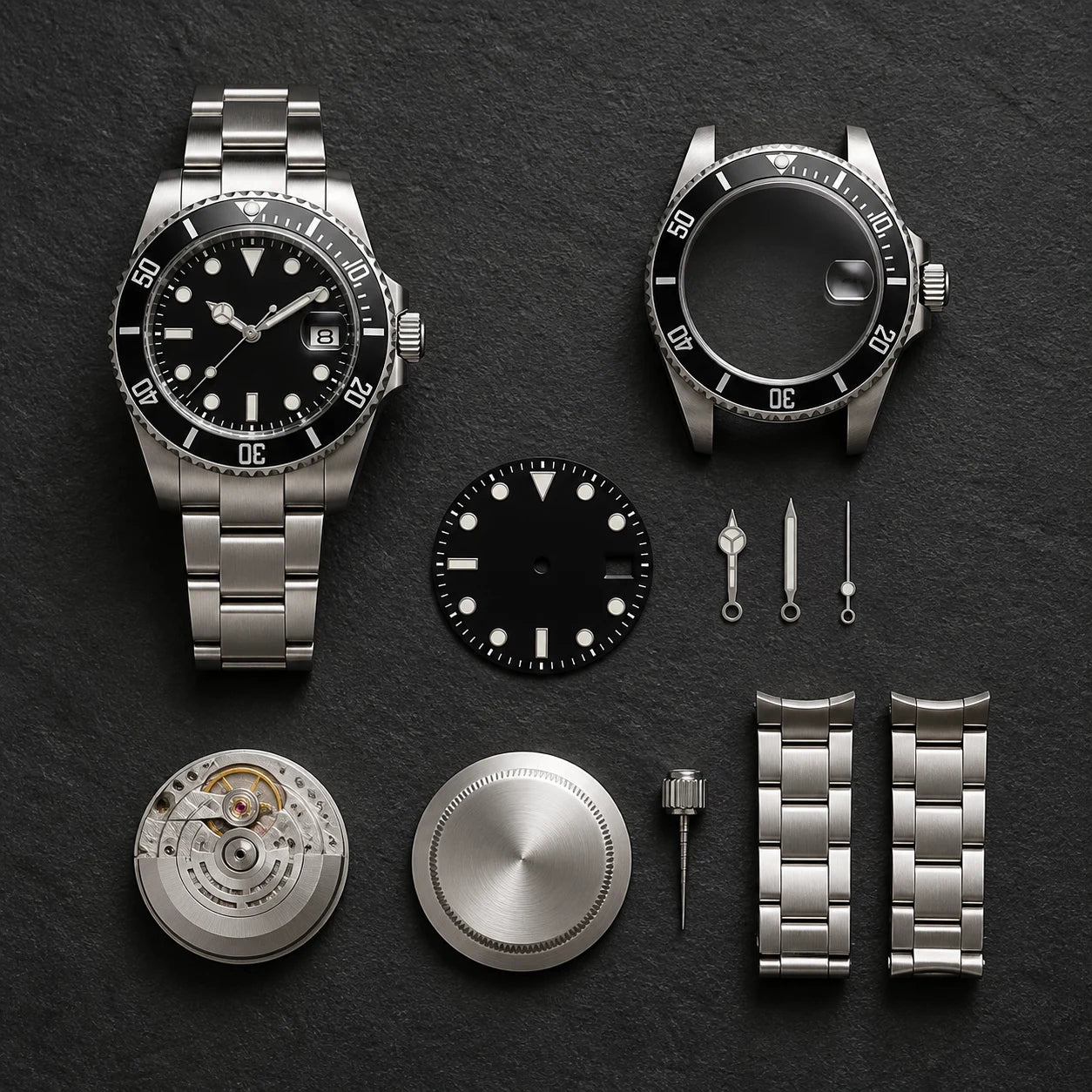 Breakwater 40 Diver Kit Black kit components