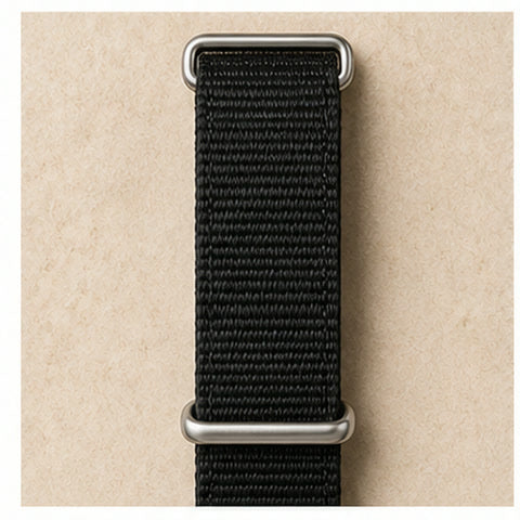 Nylon intrecciato nero