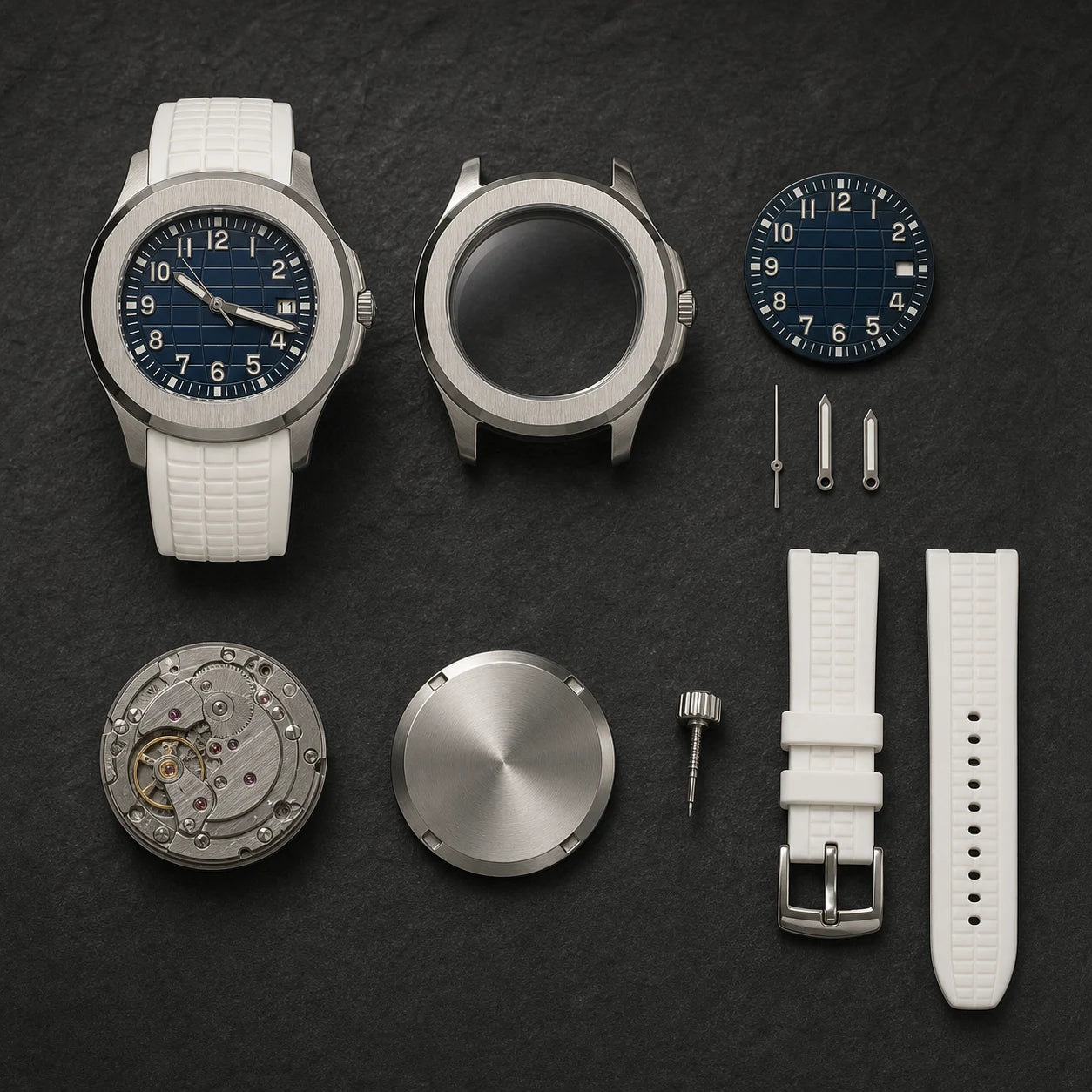 Tideform 40 Kit Navy & White kit components