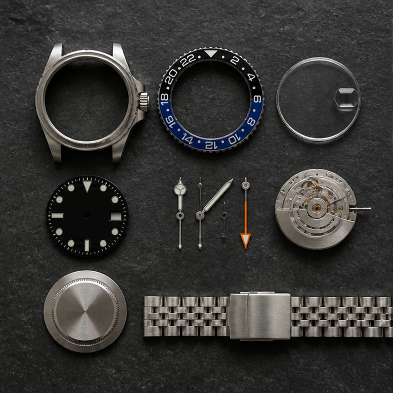 Composants du kit Waypoint 40 GMT Kit Black &amp; Blue